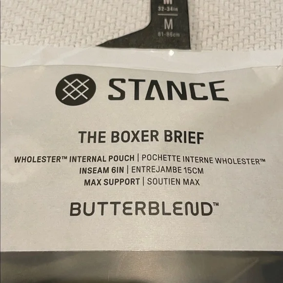 NWT Stance Mens Butterblend Wholester Pouch Black Boxer Briefs, Size Medium - Picture 3 of 6